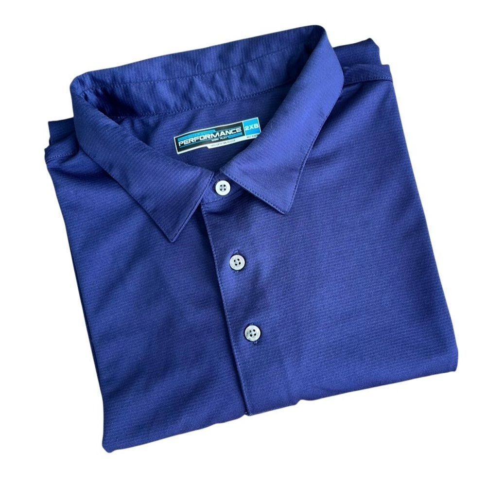 Roundtree & Yorke Performance Polo Shirt – Navy 2XB